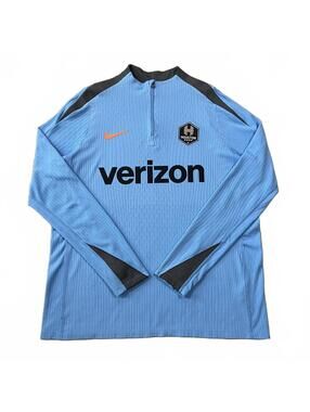 Houston Dash Nike Dri-fit ADV Womens Blue 1/4 Zip Pullover Size Large